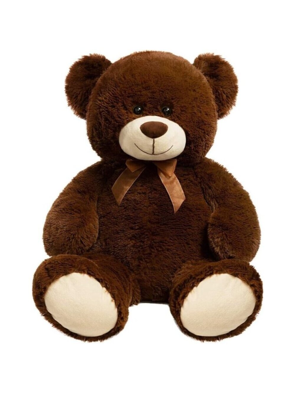 🆕 Teddy Bear Plush Giant Stuffed Animal Love Chocolate Plastic Eyes Adorable